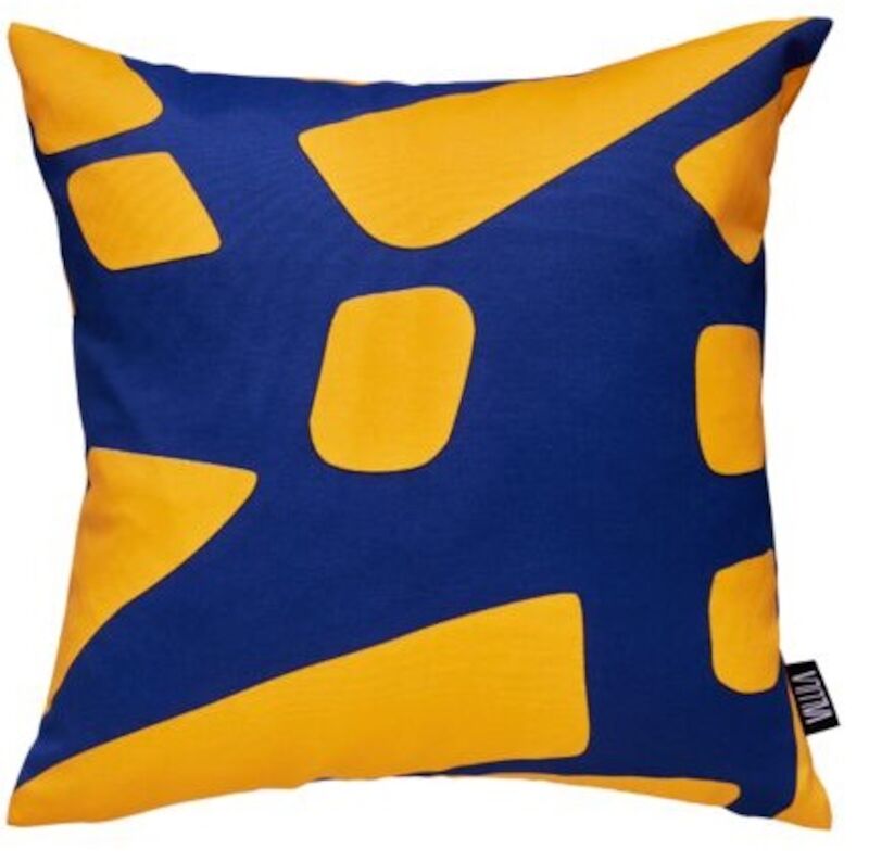 Vallila Dixie tyynynpäällinen 43x43 cm sininen/oranssi